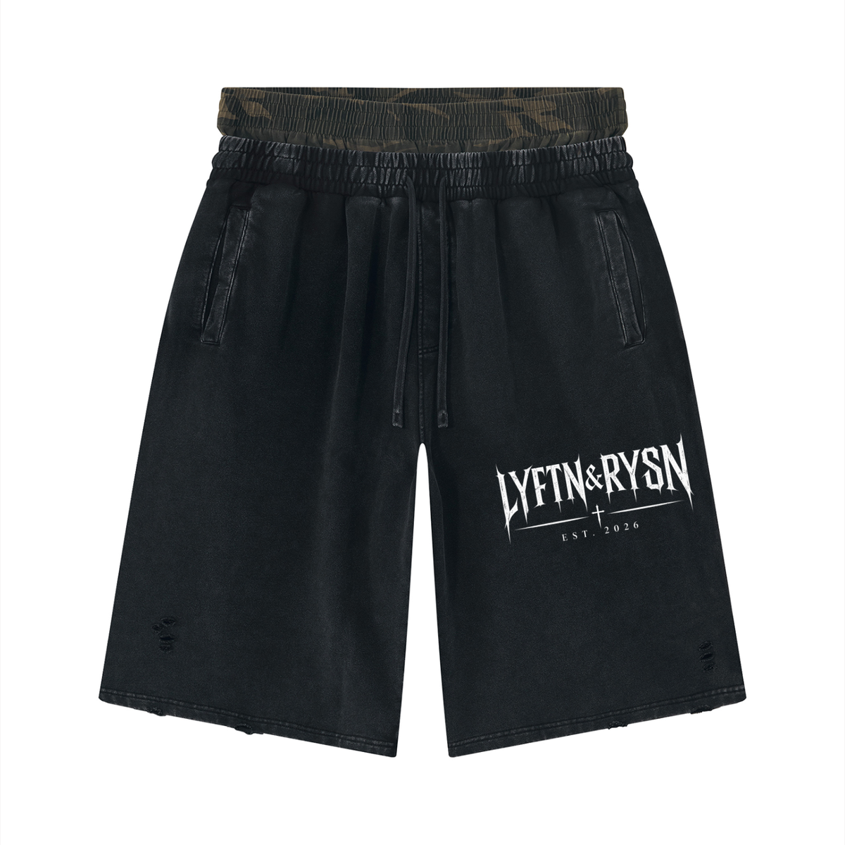LYFTN&RYSN EST Vintage Wash Wide shorts